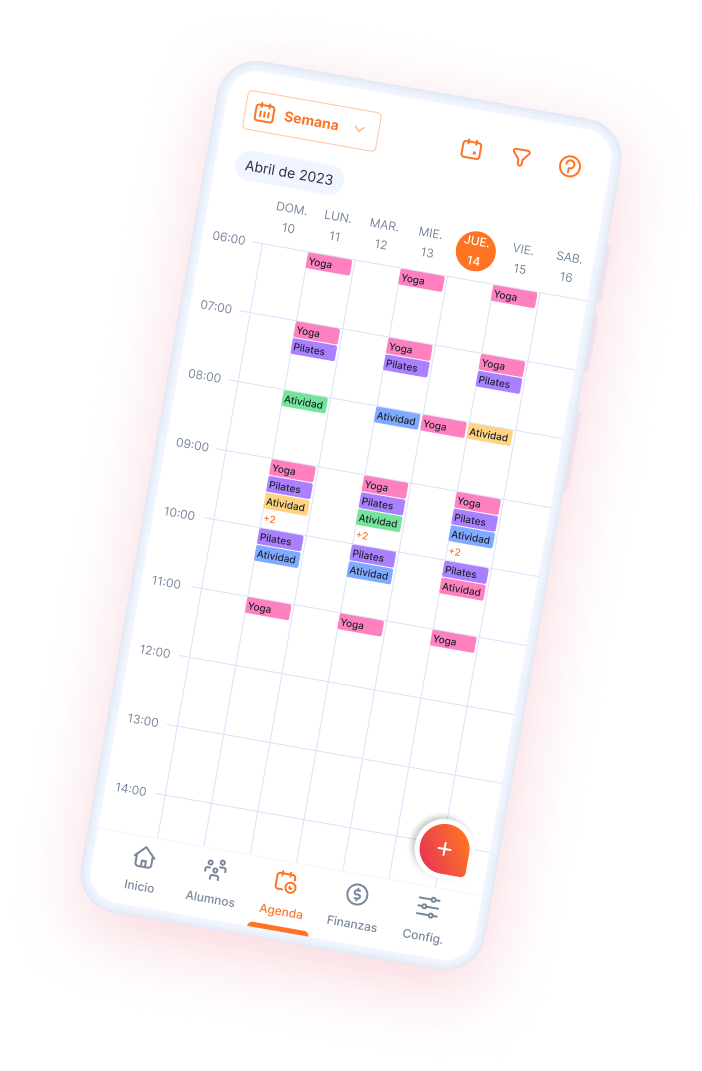 Studiio by Tecnofit screenshot: Studiio by Tecnofit calendar

