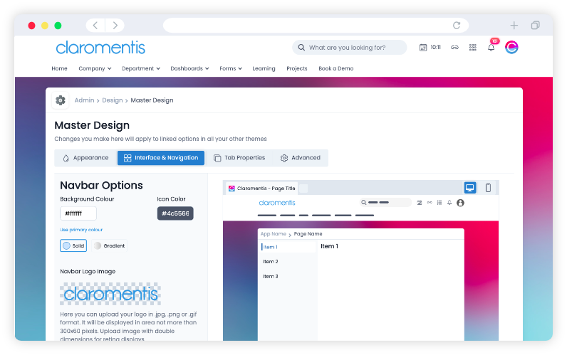 Design your own intranet