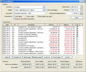 Corniche screenshot: Corniche multiple-currency support screenshot