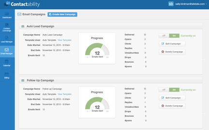 Contactability Software - Email campaigns