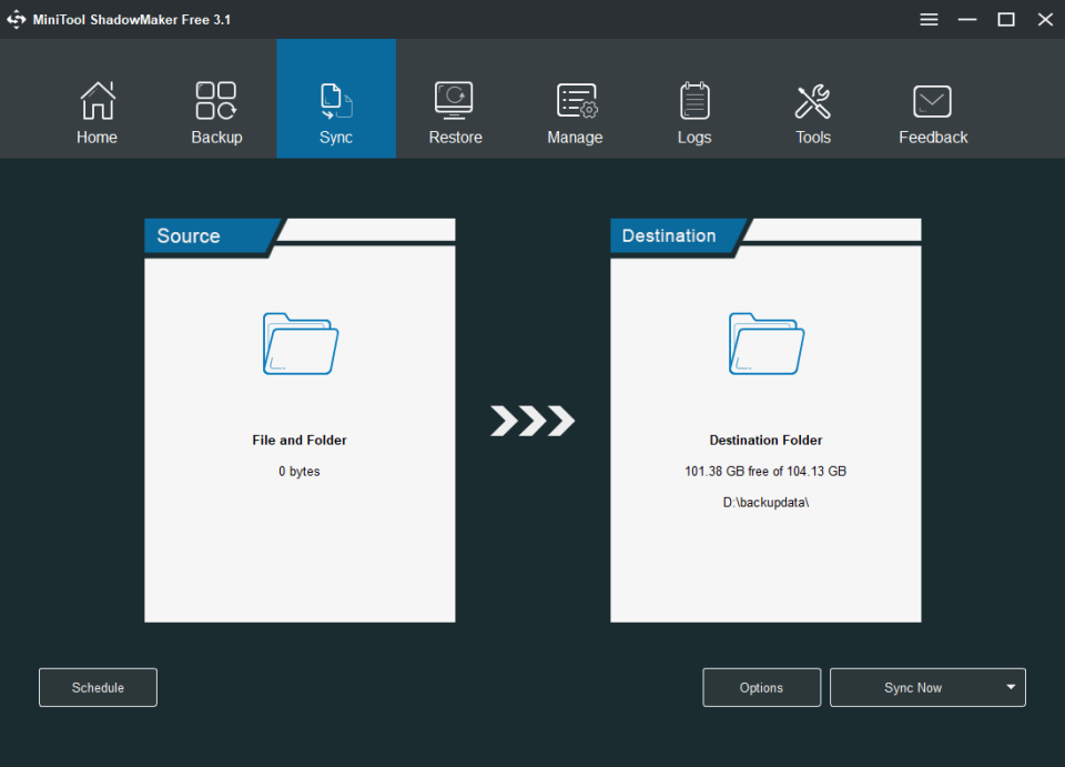 MiniTool ShadowMaker Software - MiniTool ShadowMaker file sync