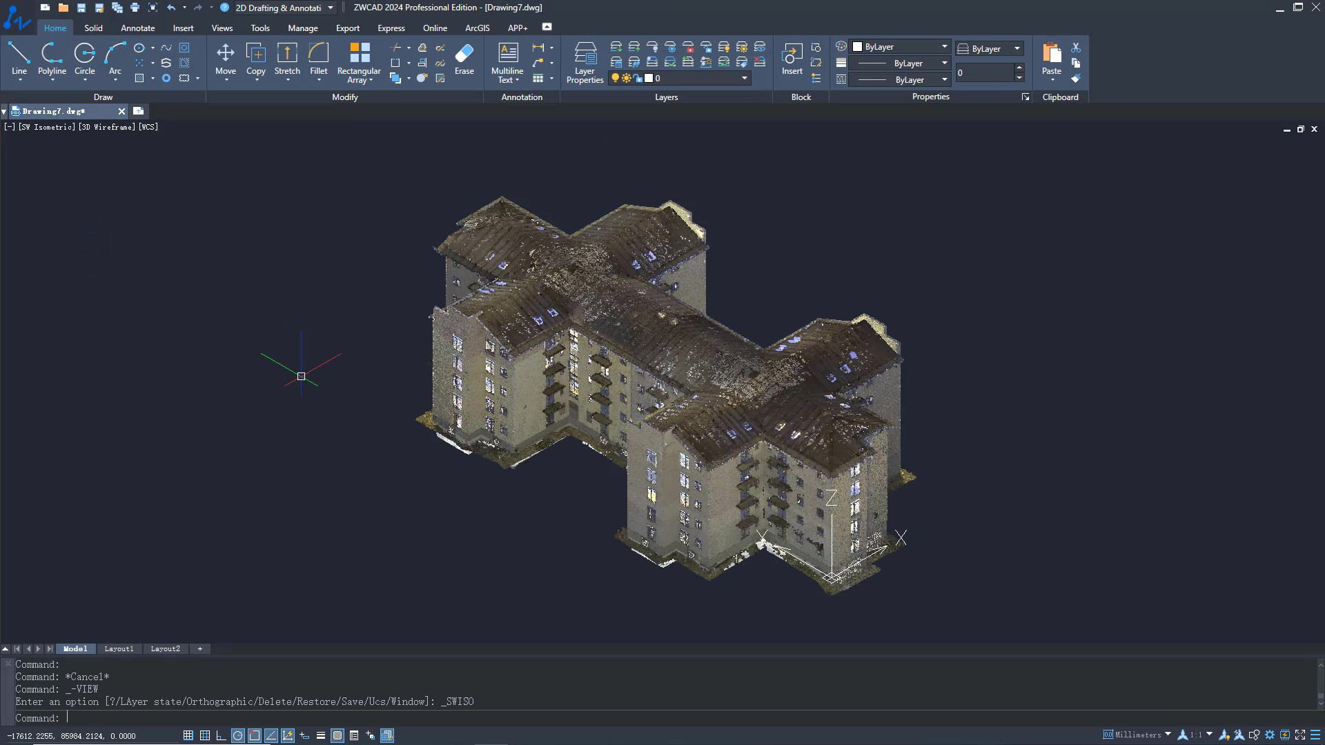 ZWCAD 2024 New Feature-Point Cloud