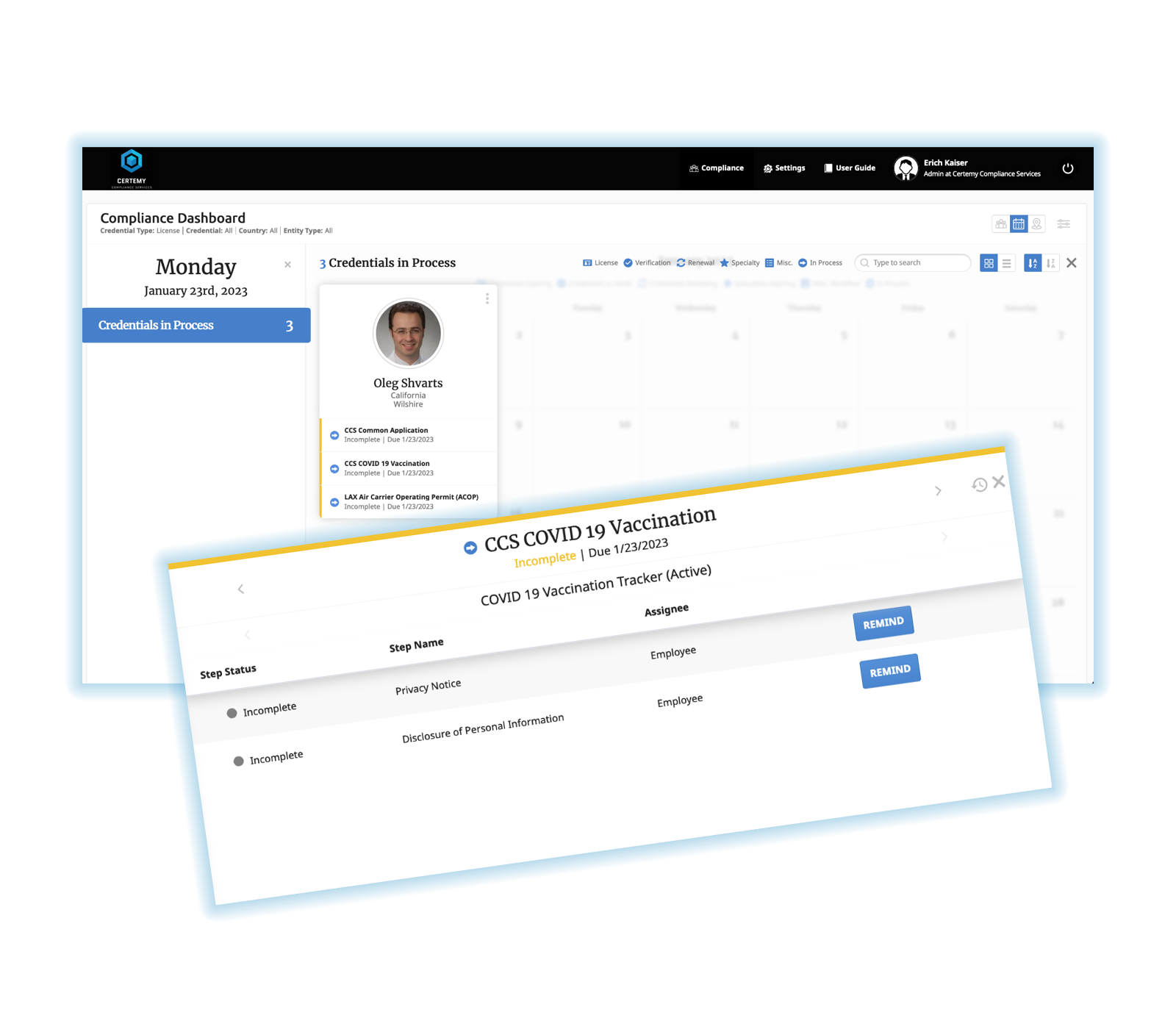 Onboarding new credentialed employees quicker and easier with step by step workflows and automated primary source verification.