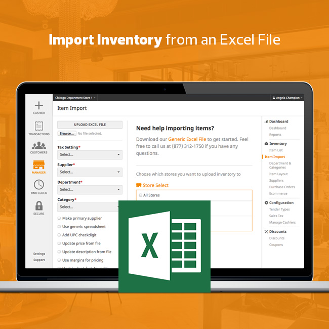 Import Inventory from an Excel File