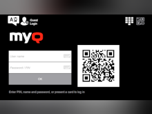 MyQ X Software - Login at the MyQ X embedded terminal. The dynamic QR code enables a secure, hands-free login into the MFD.