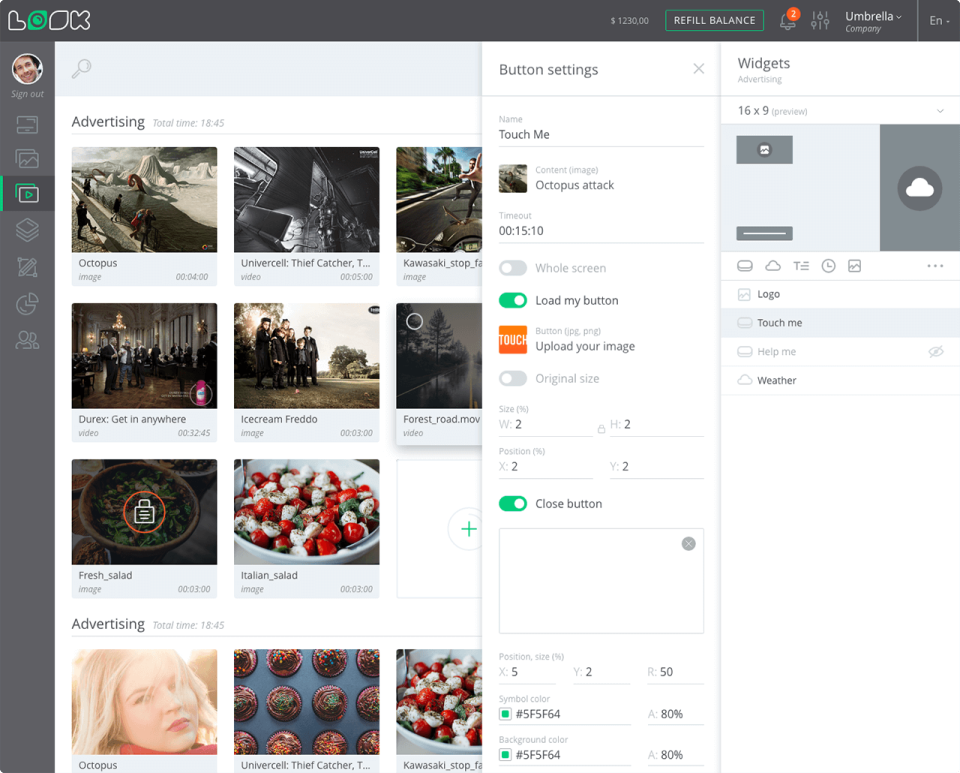 Look's widgets