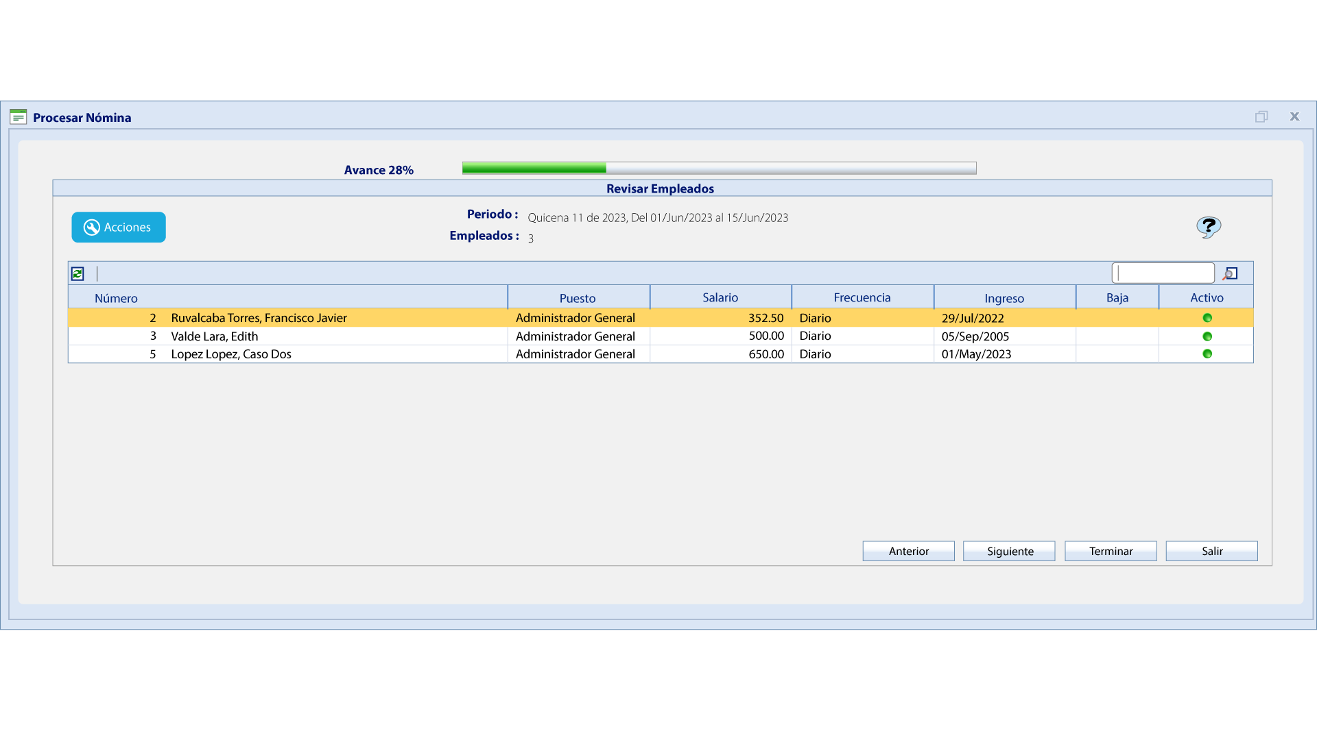 Nominax screenshot: Nominax platform