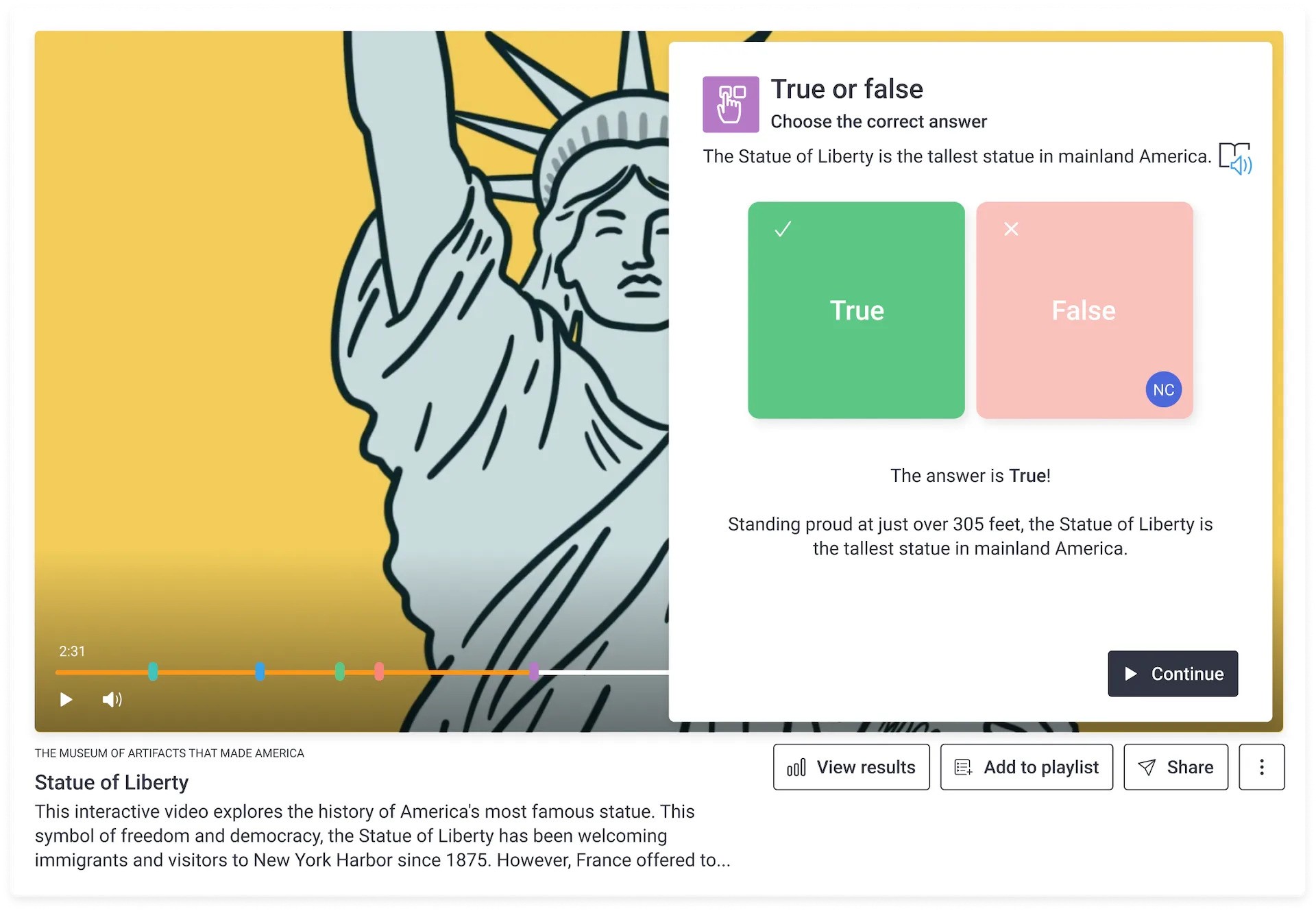 Turn any video into an interactive quiz to keep your students engaged and capture insights into their learning.