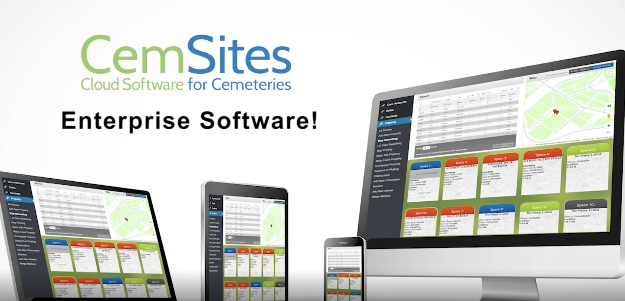 CemSites Software - Work from anywhere on any device. Take an order out on grounds and even setup a work-order while doing it!