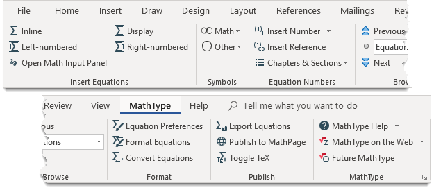 MathType in Microsoft Office