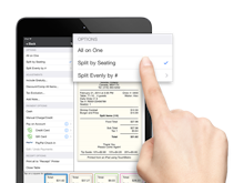TouchBistro Software - TouchBisto alows users to split bills at a single touch