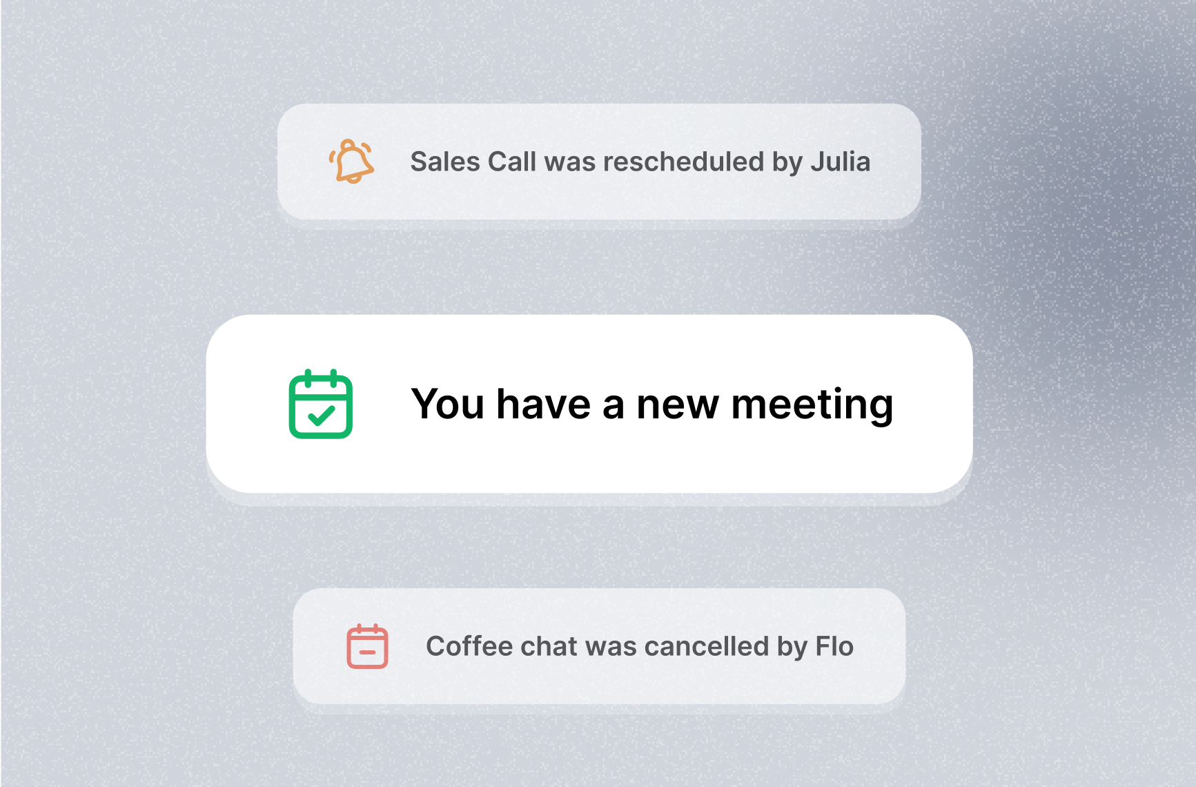 Automated and personalized meeting notifications for you and your customers.