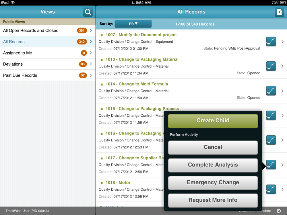 TrackWise Software - Access records and enter data on the go with TrackWise for mobile and tablet
