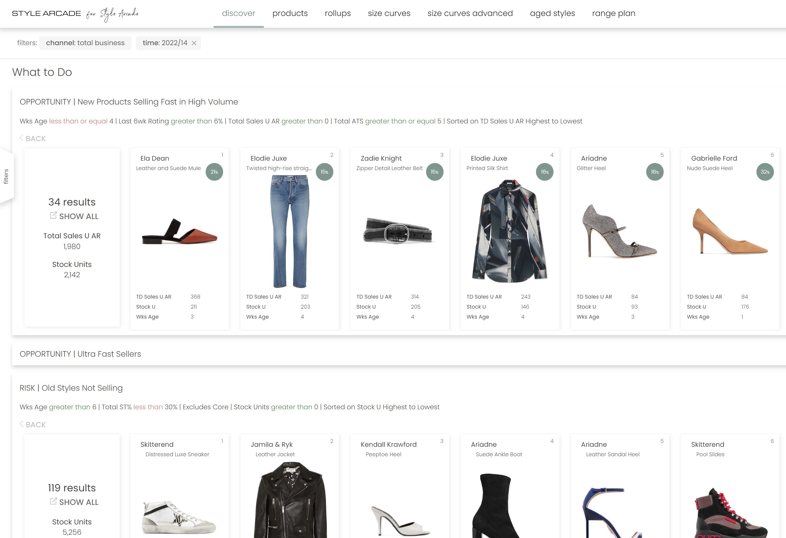 Style Arcade Software - Product discover