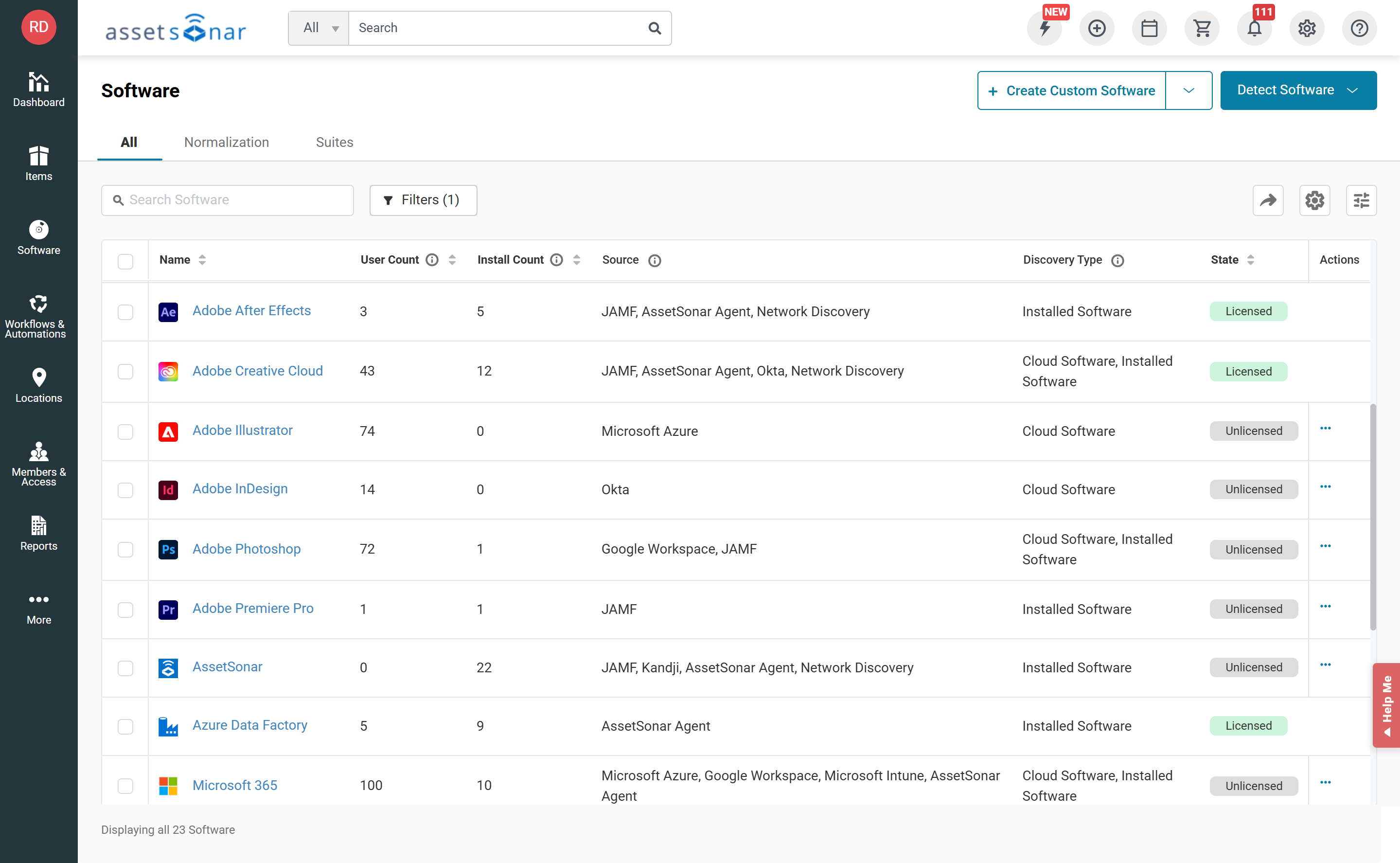 AssetSonar Software - 5