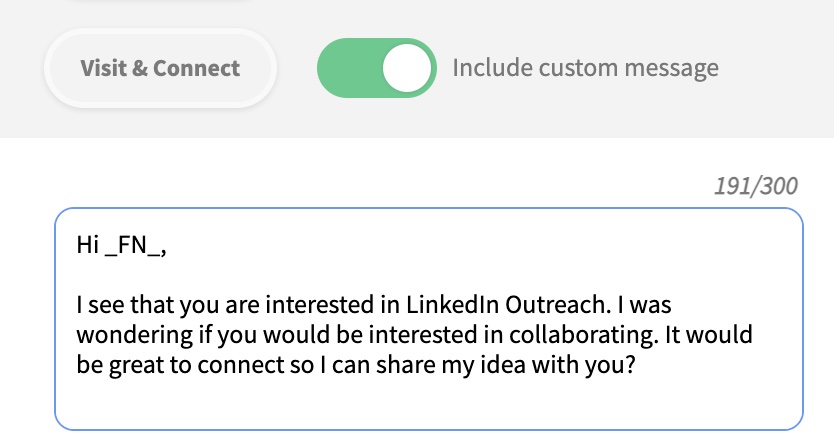 Send automated LinkedIn connection invitations