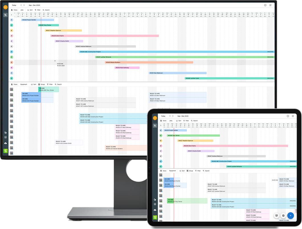StayOnHire screenshot: Desktop and Tablet Usability