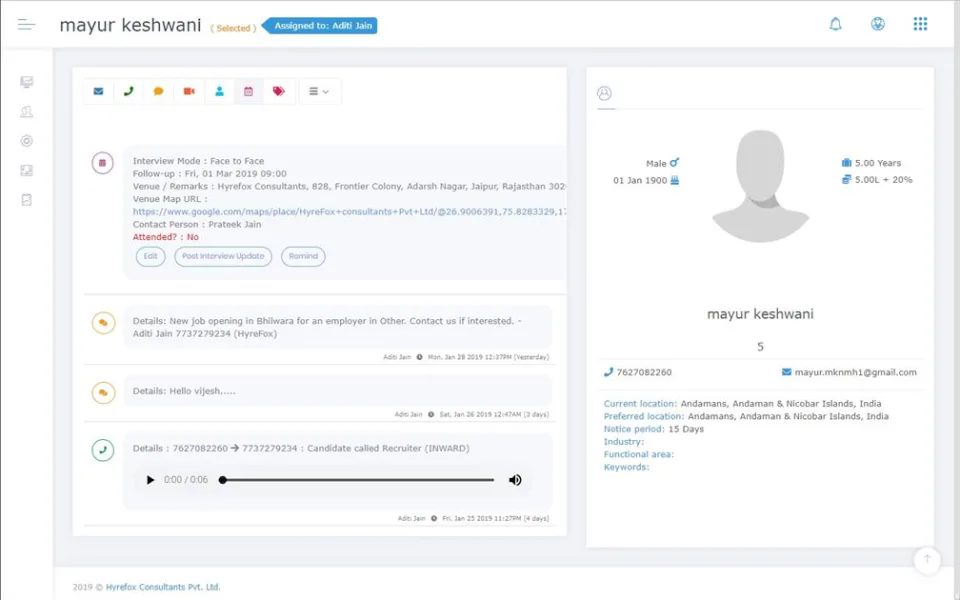 Talsuite communication