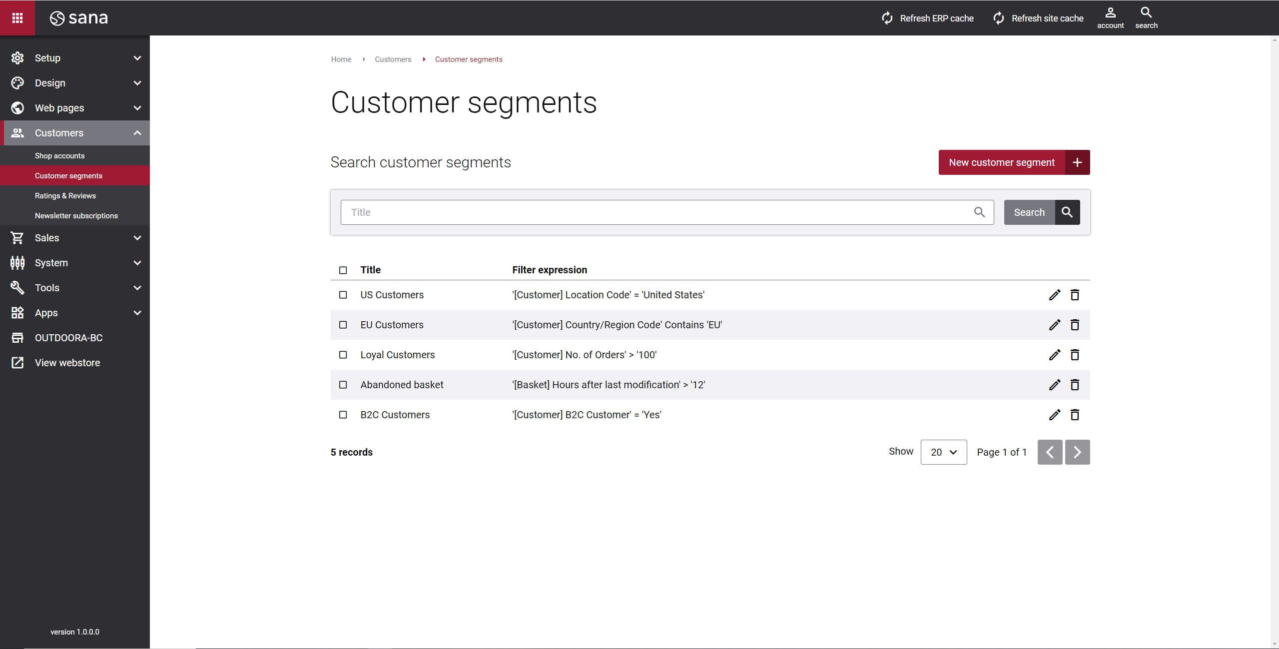 Simple, fast web store setup and personalization opportunities