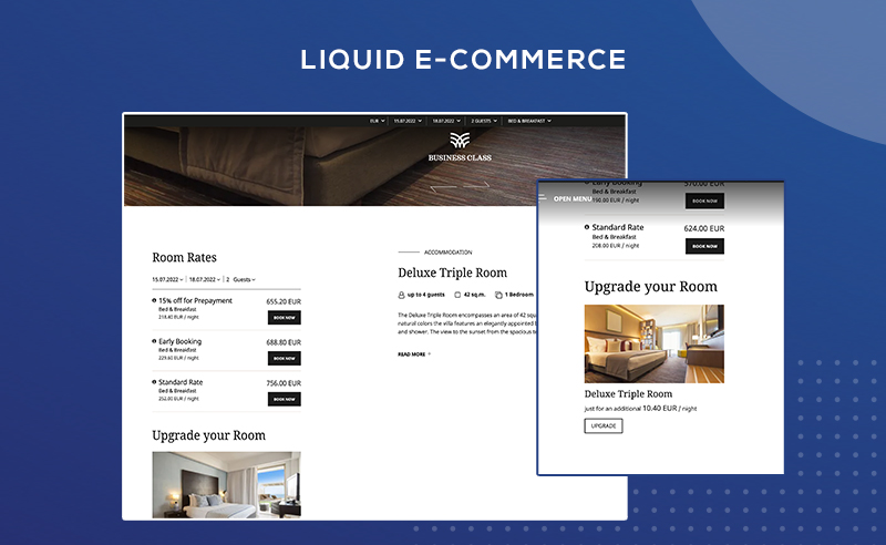 Liquid e-Commerce for Hotel Websites by Hotelwize