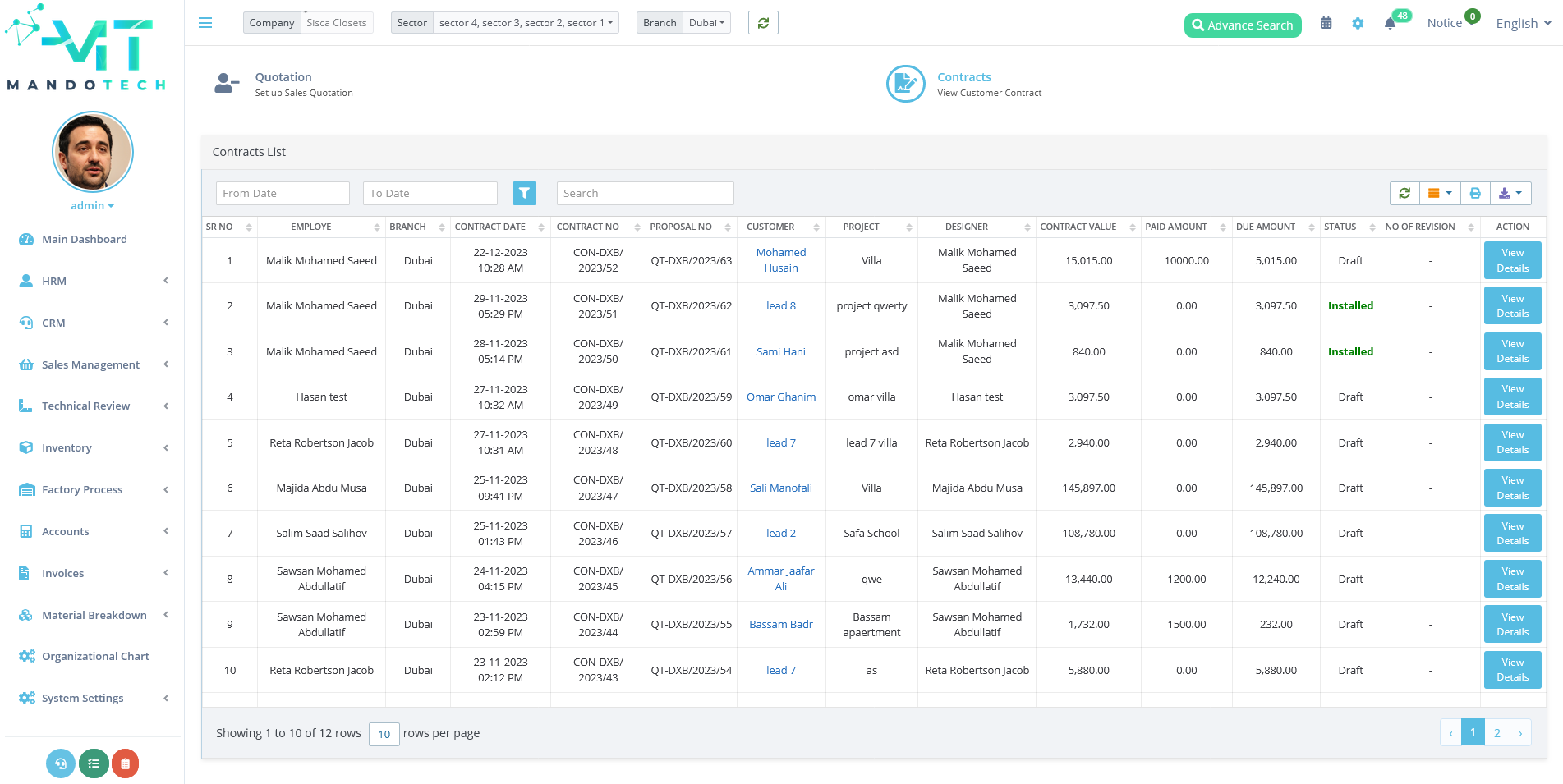 SISCA Closets Software - SISCA Closets Contract