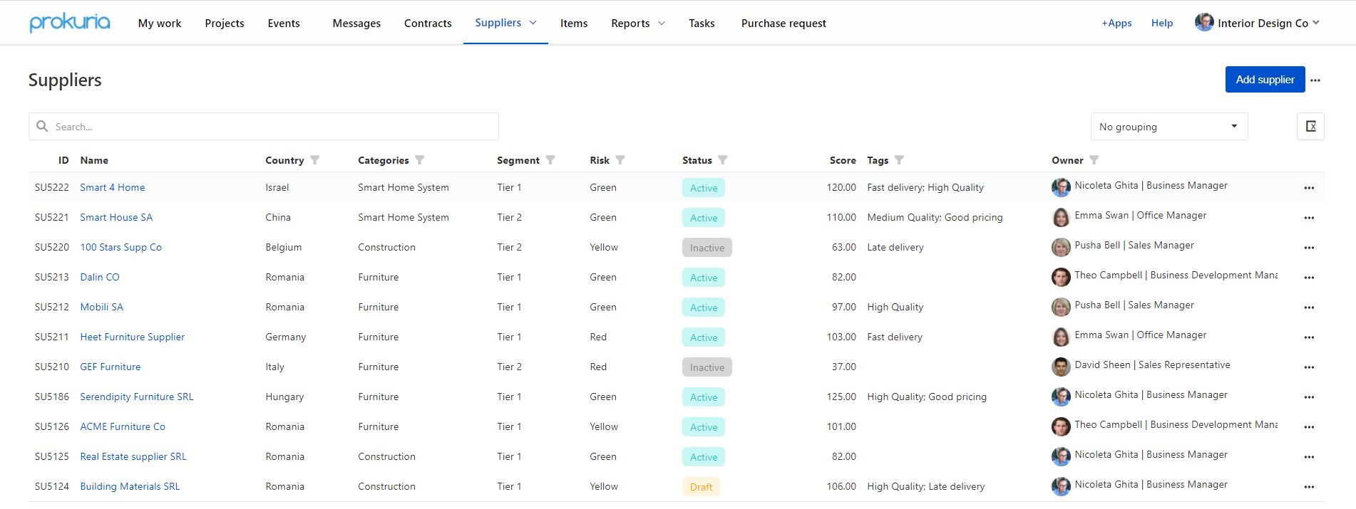 Efficient supplier management by use of dedicated tools like Supplier Relationship Management-SRM, Segmentation, Performance Reviews, Onboarding, Scorecards.-thumb