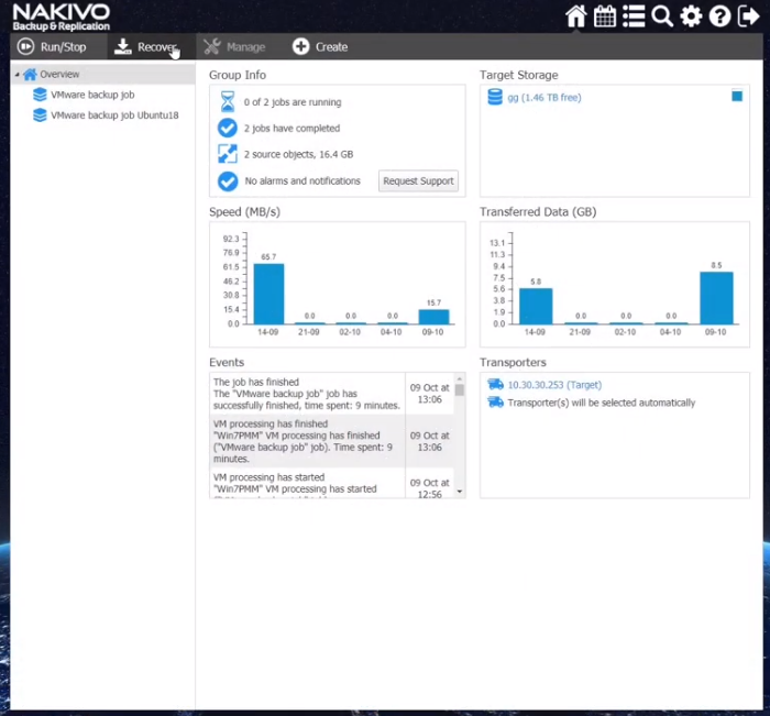NAKIVO Backup & Replication cross-platform recovery