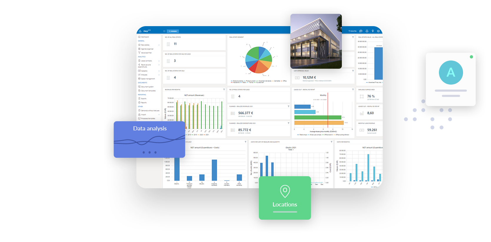 iNep screenshot: Real Estate Management solution