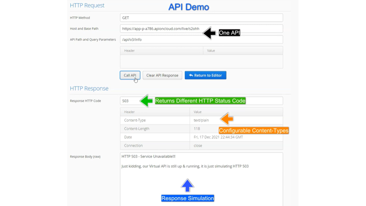 API Simulating HTTP 503