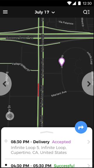 Tookan delivery status