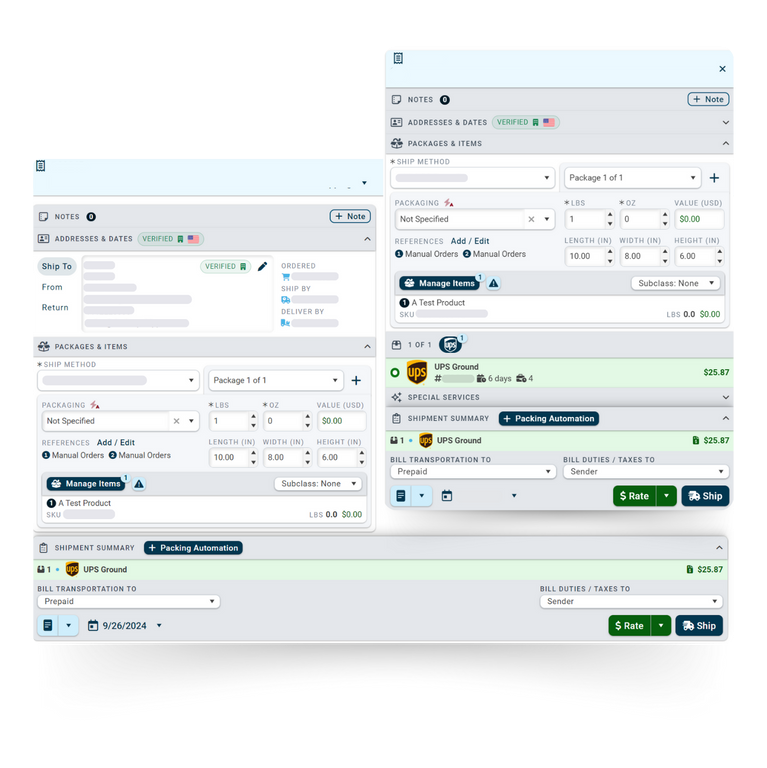 ShipWise Software - ShipWise's rate shopping feature allows you to easily compare shipping rates from different carriers in real-time based on preferred carriers set by you or your customers. You can view the best price per parcel, zone, weight, and size.