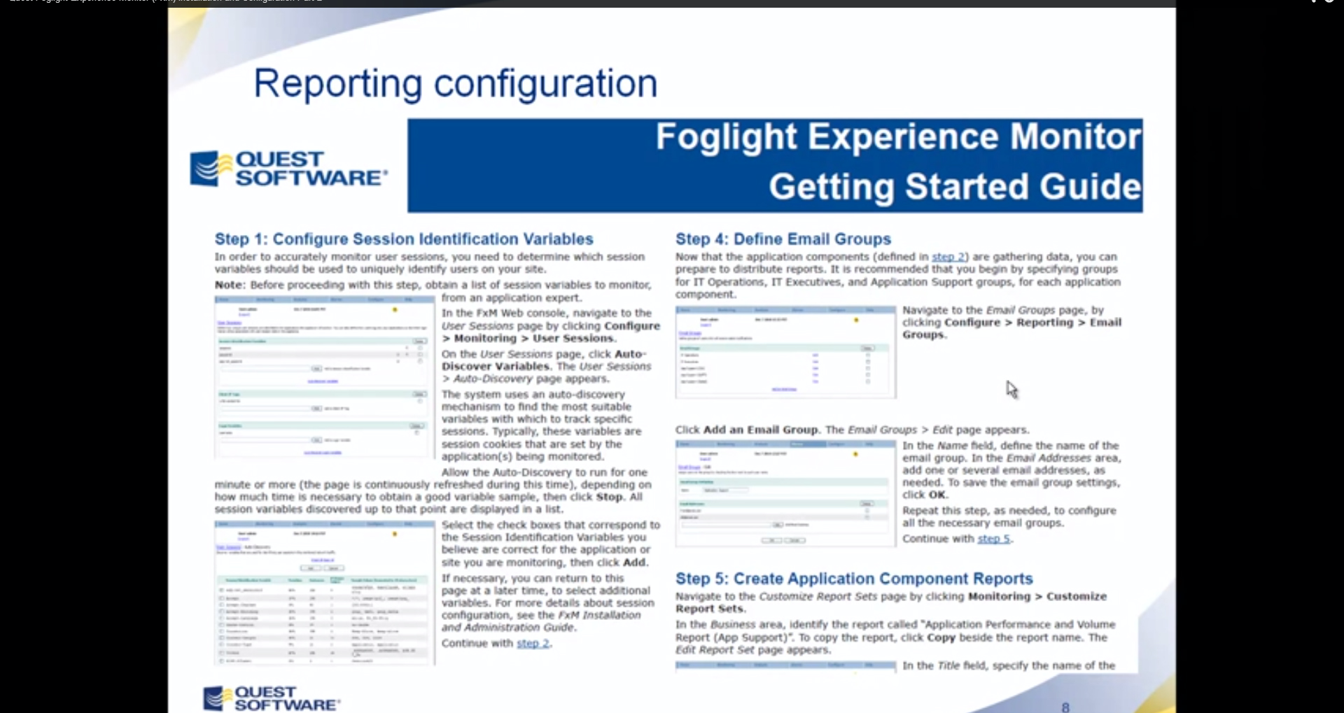 Foglight Software - QuestFoglight-ApplicaionPerformanceMonitoring-Configuration
