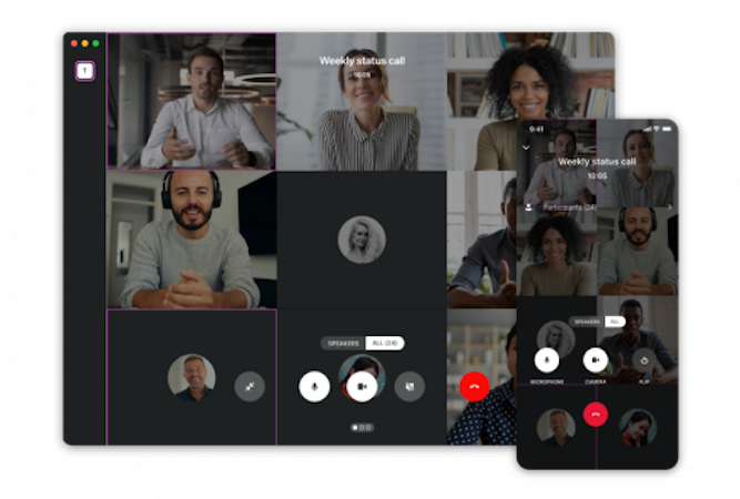Wire screenshot: Audio,Video Collaboration & Conferencing