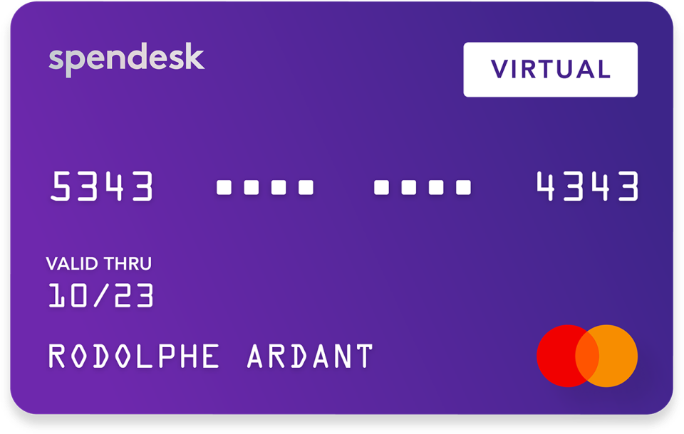 Spendesk Software - Spendesk virtual card