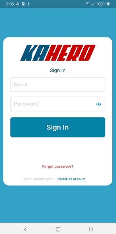 KaHero POS screenshot