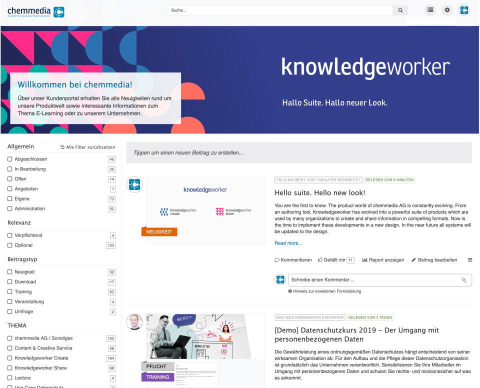 Knowledgeworker Share platform