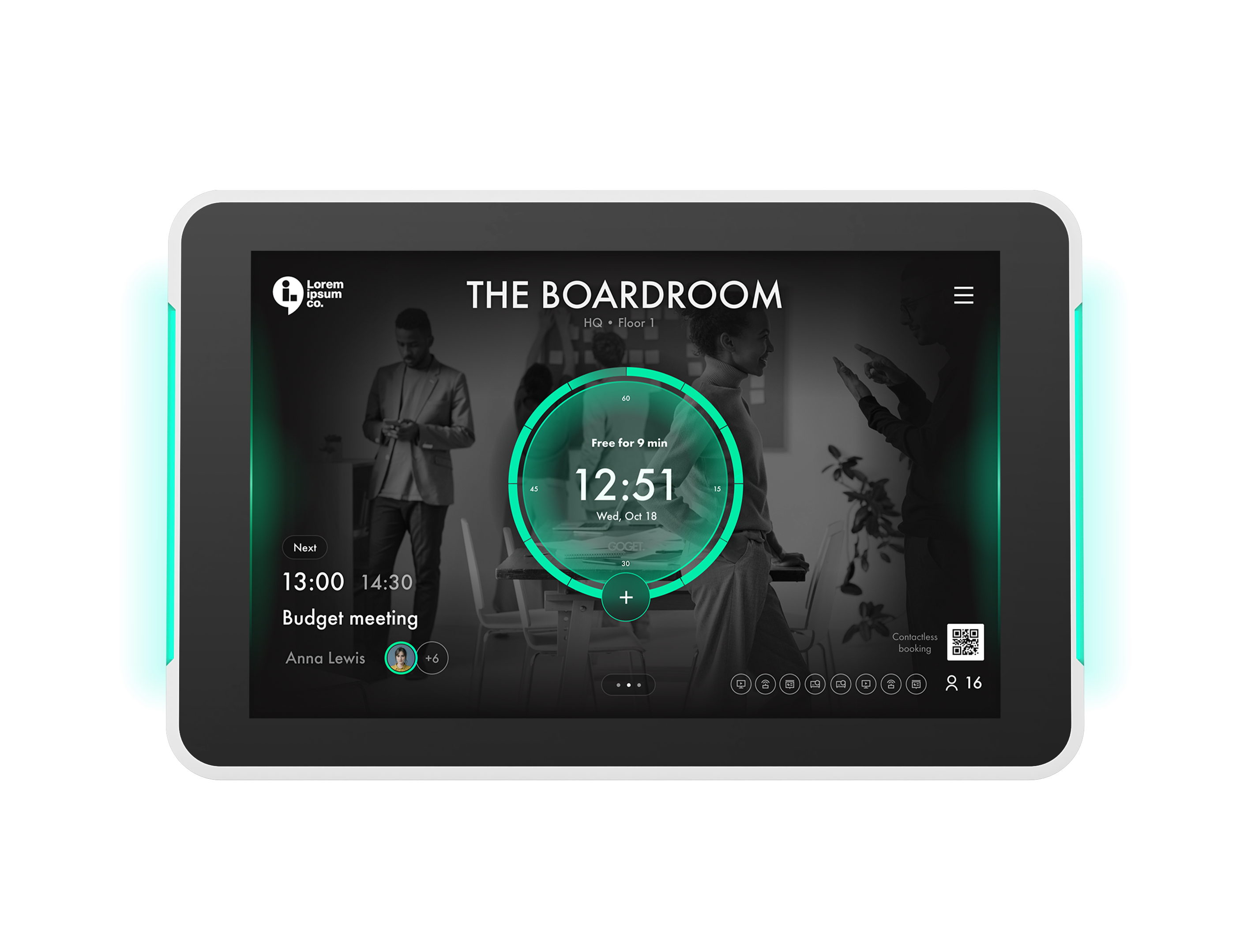 Room Display X screenshot: Room Display X home screen.