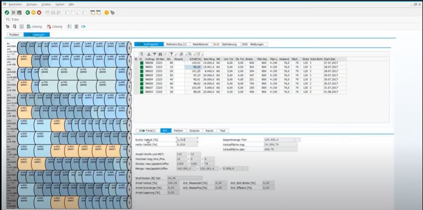 TRIM SUITE screenshot: TRIM SUITE process manager
