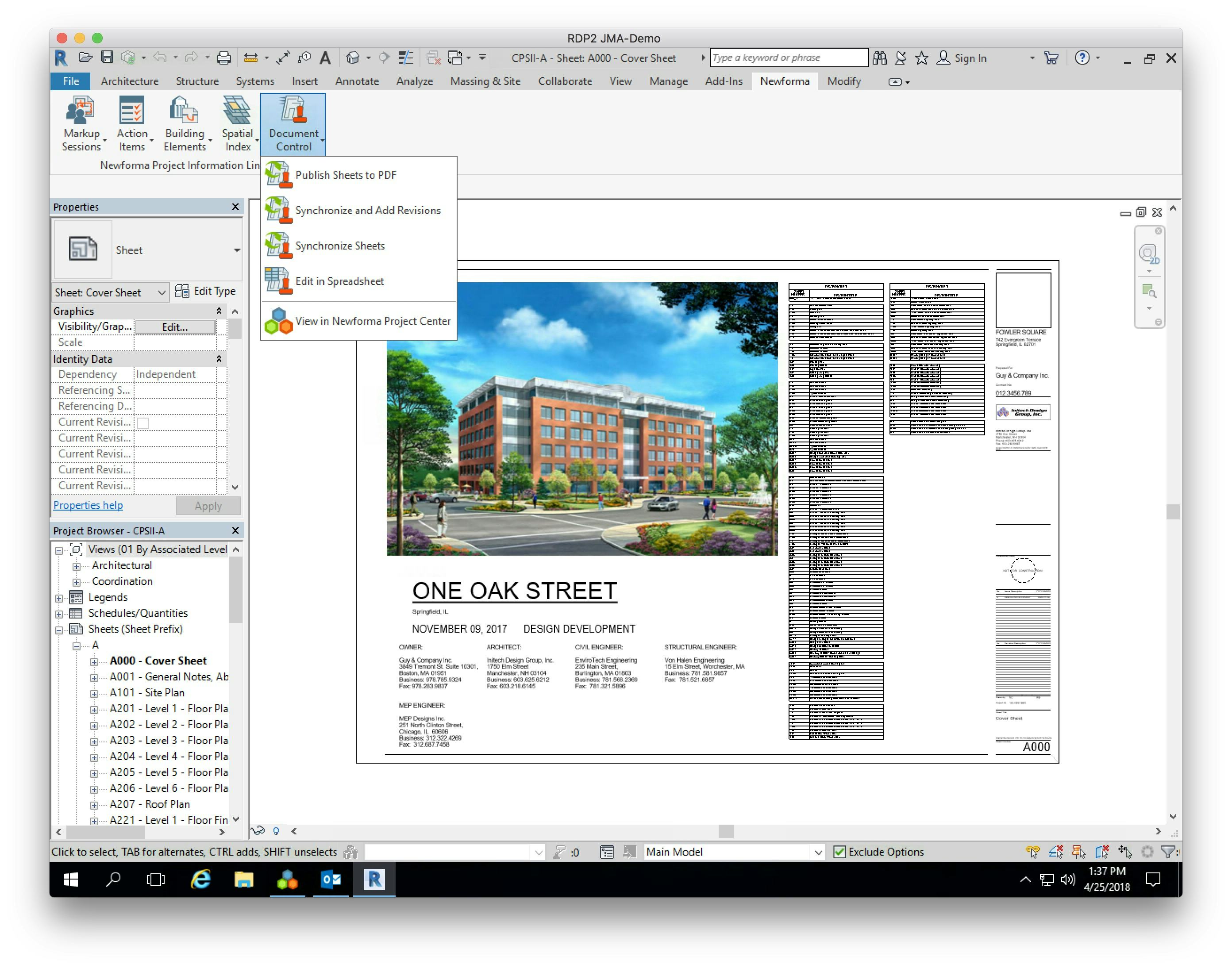 ContructEX Software - Add-in Doc Control menu