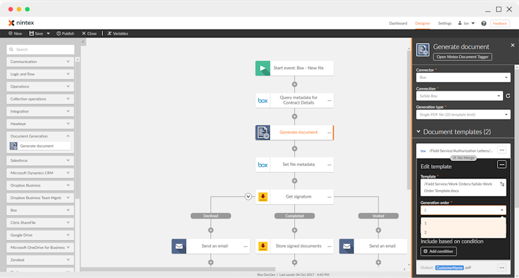 Nintex Drawloop DocGen for Salesforce screenshot