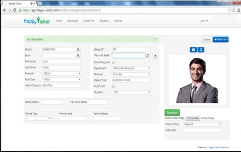 Happy Visitor Software - 3