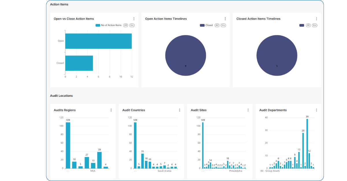 Digital Integrated Management System Software - IMS Action Items