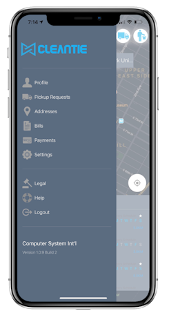 CSI Platform screenshot: Cleantie mobile app