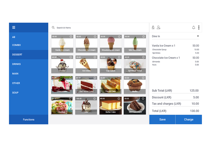 SalesPlay POS screenshot: SalesPlay POS items