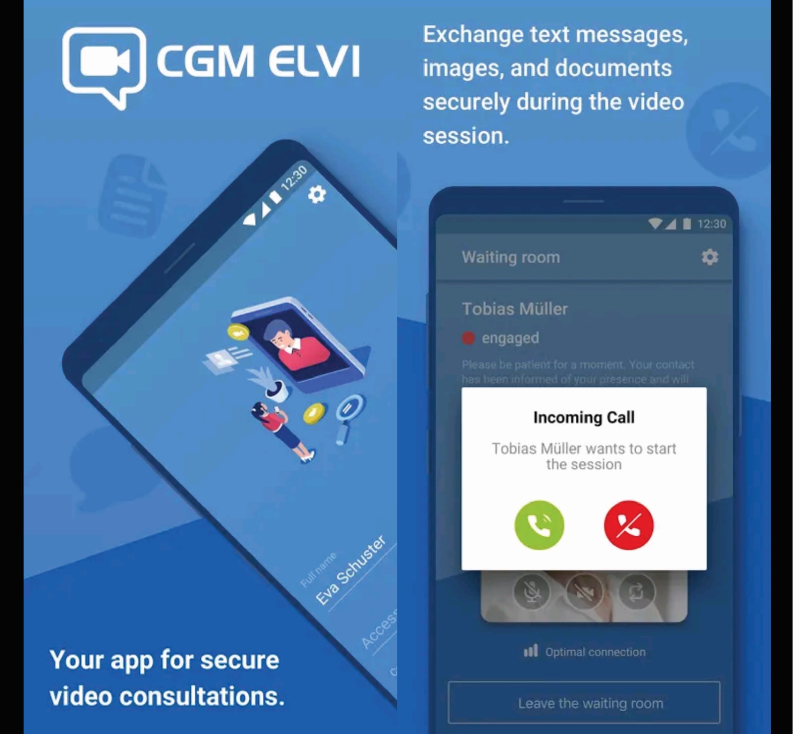 ELVI secure smartphone messaging