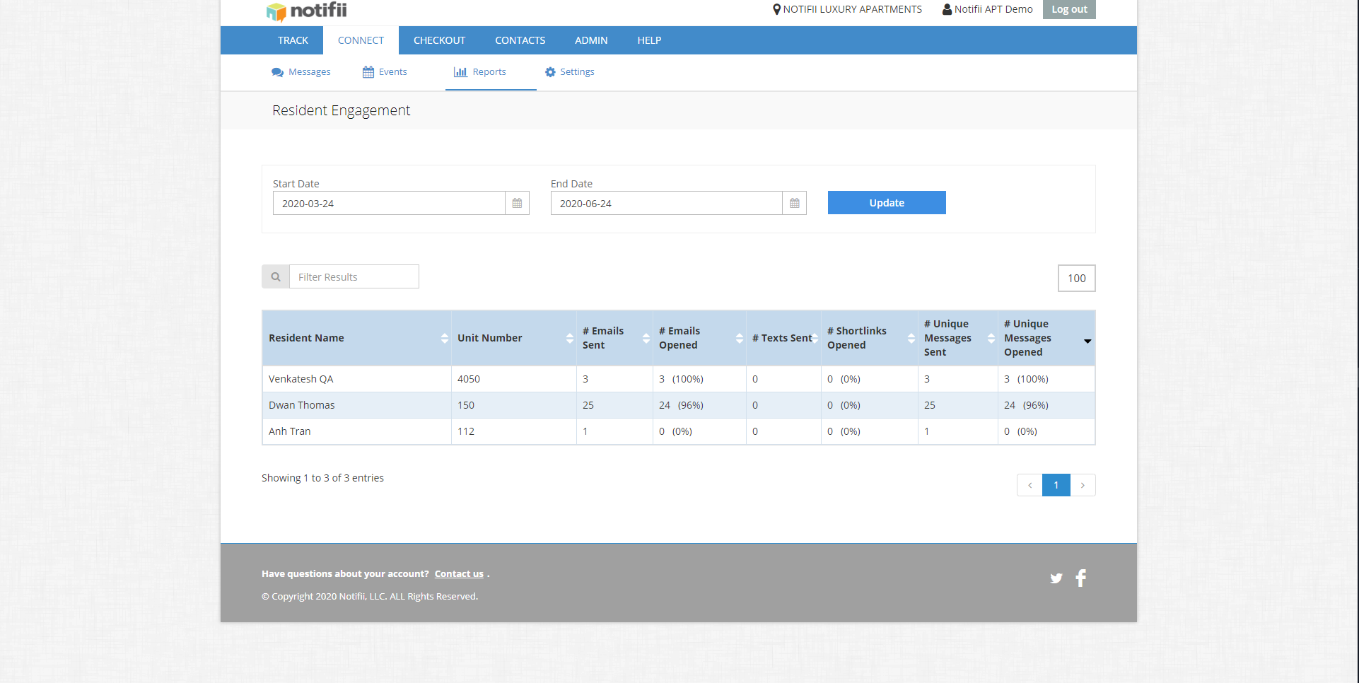 Notifii Track Software - 4