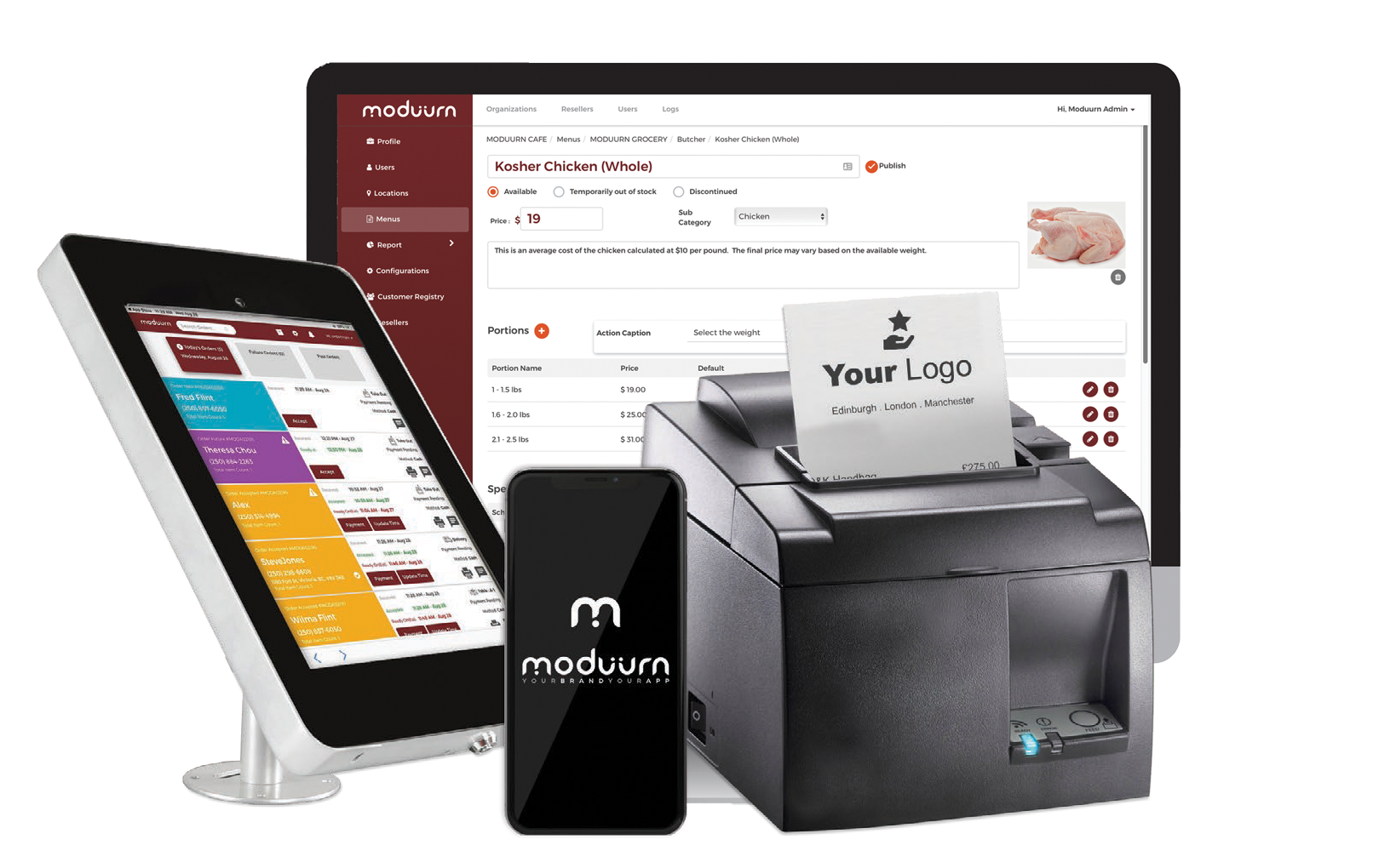 Moduurn mobile ordering system