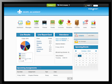MySchoolWorx Software - Gain quick and central access to real-time information on attendance and upcoming events and assignments from the dashboard