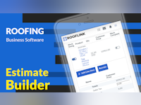 ROOFLINK Software - Automated supplier material orders and sub-contractor work order with the built-in Estimate Builder. No 3rd party integrations required. No additional costs.