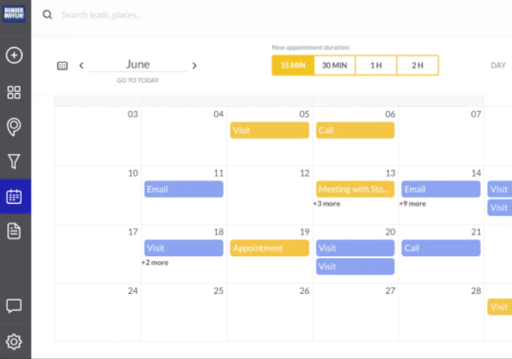 SPOTIO calendar